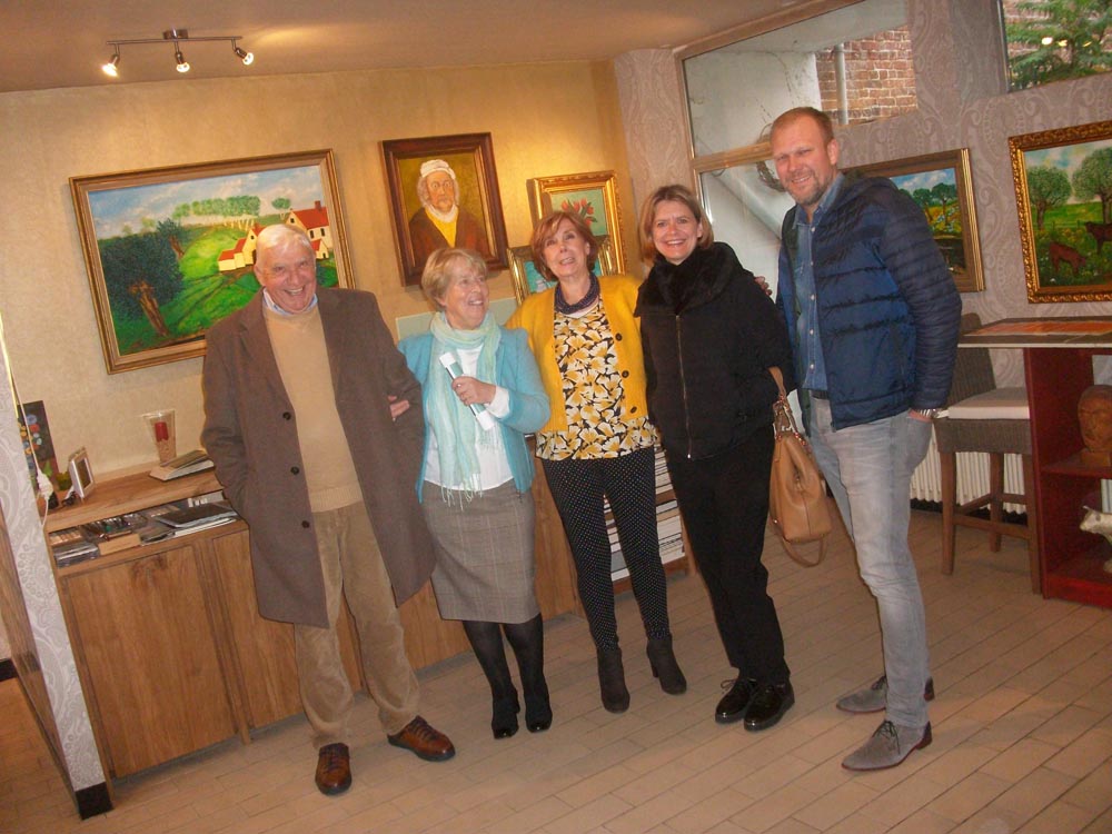 Galerie-atelier van schilder Betty Bouckaert tijdens ‘Buren bij kunstenaars’ (Wevelgem, 2019)
